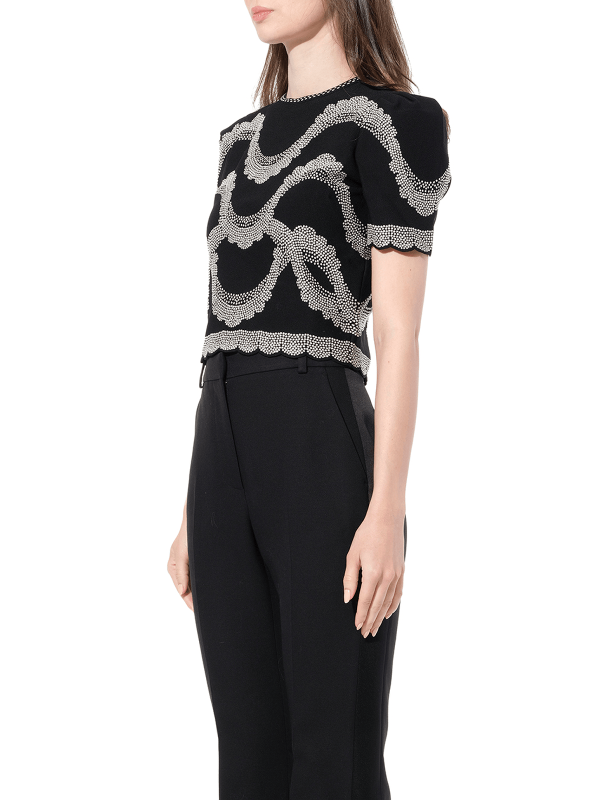 Short Sleeve Top in Black