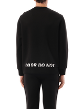 Sweatshirt in Black/White