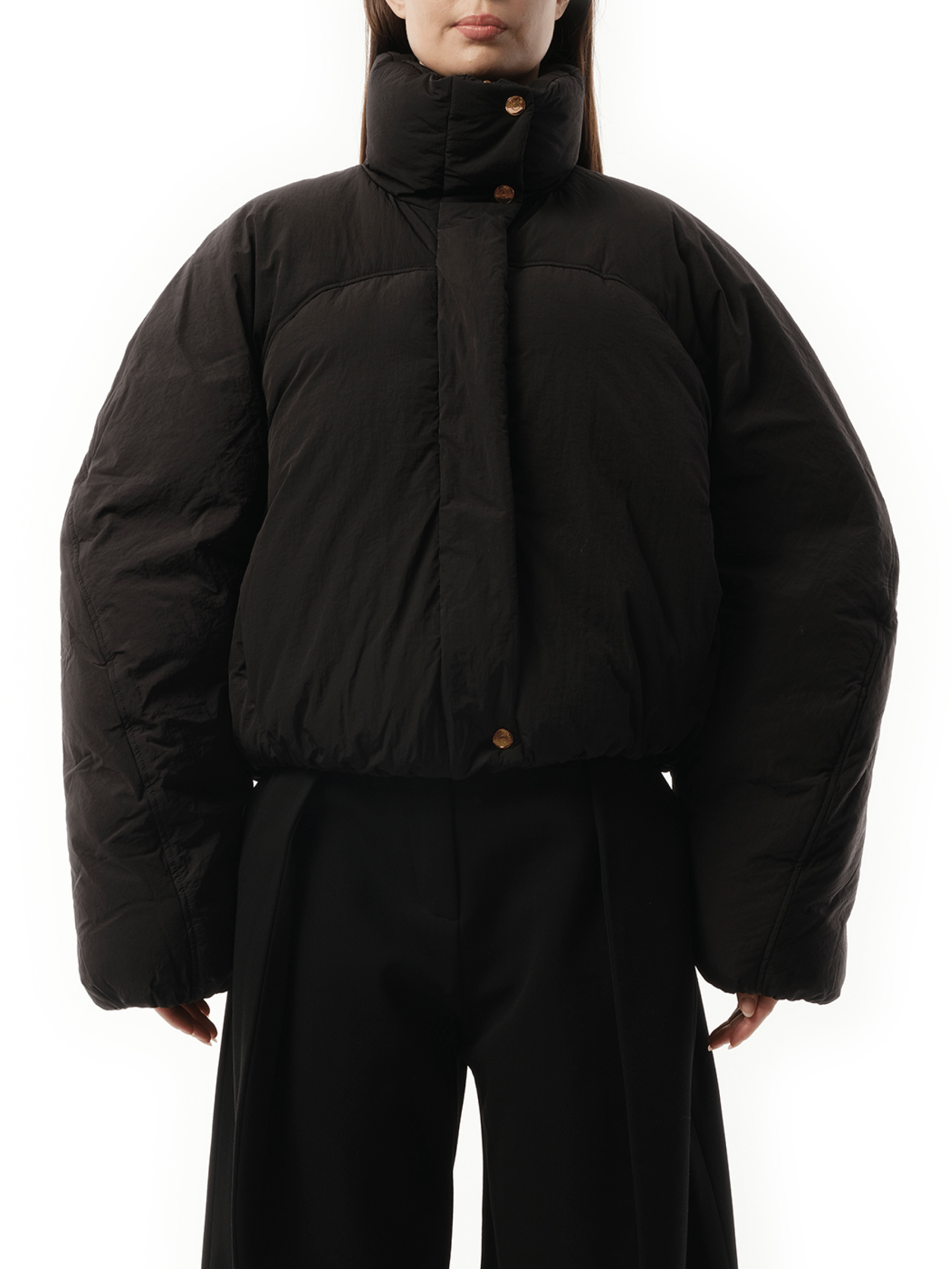 La Doudoune Courte Caraco in Black