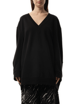 Oversized Sweatshirt Dress in Black