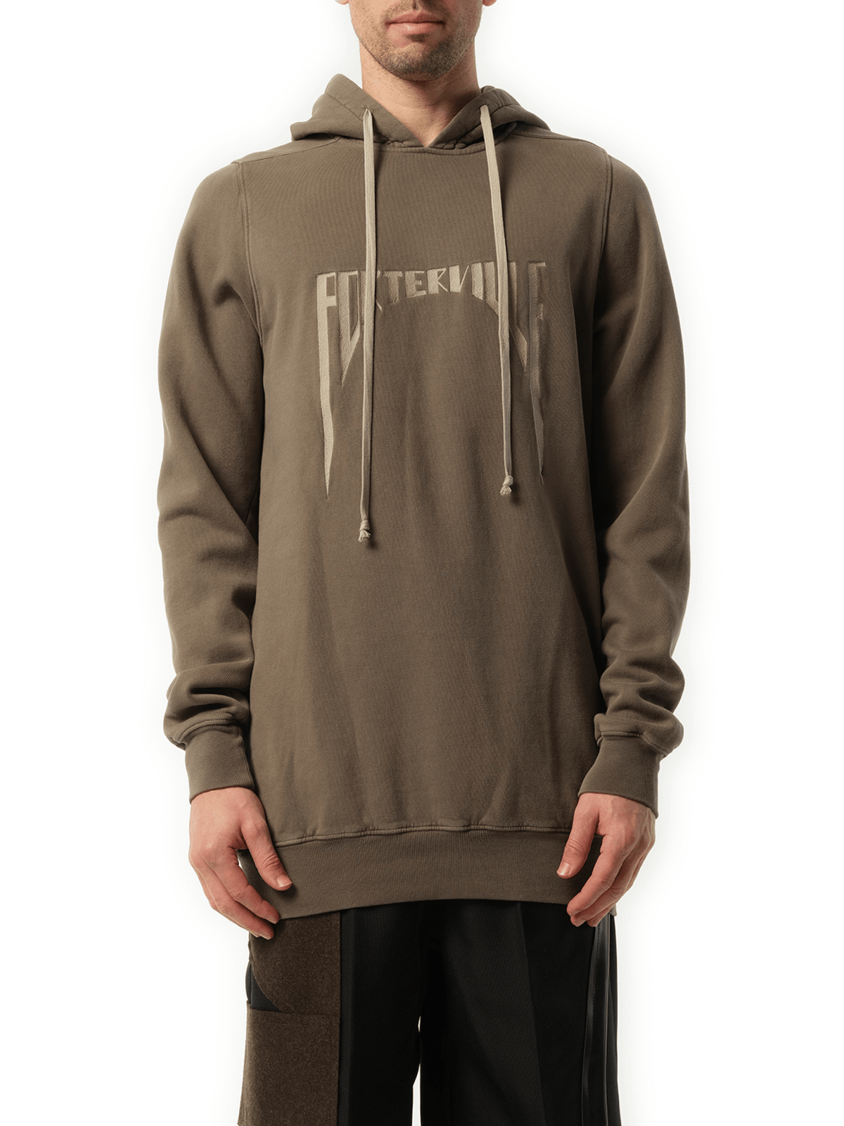 Porterville Embroidered Hoodie in Dust/Pearl