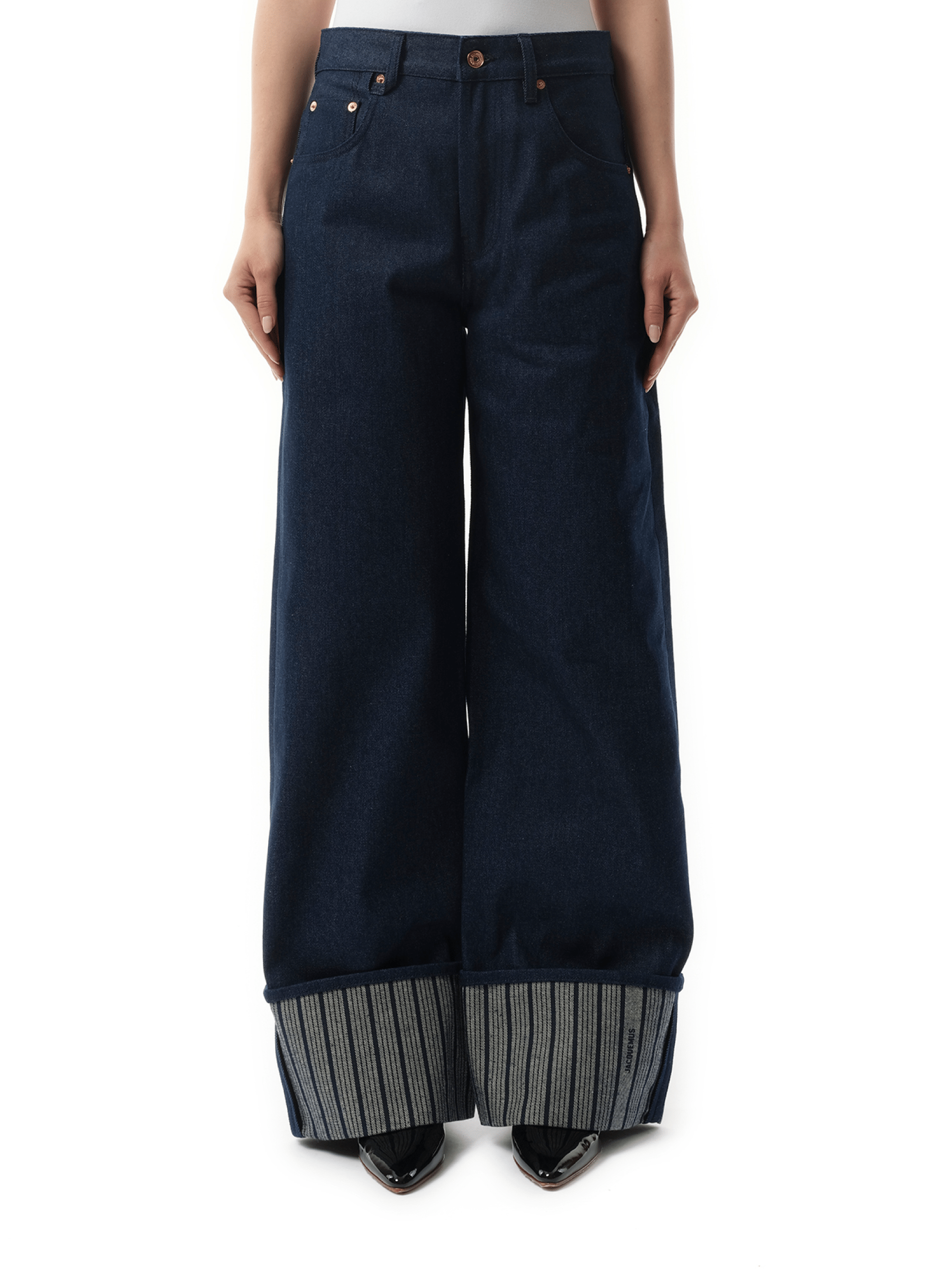 Le De-Nimes Large in Navy/Navy Stripe