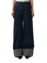 Le De-Nimes Large in Navy/Navy Stripe