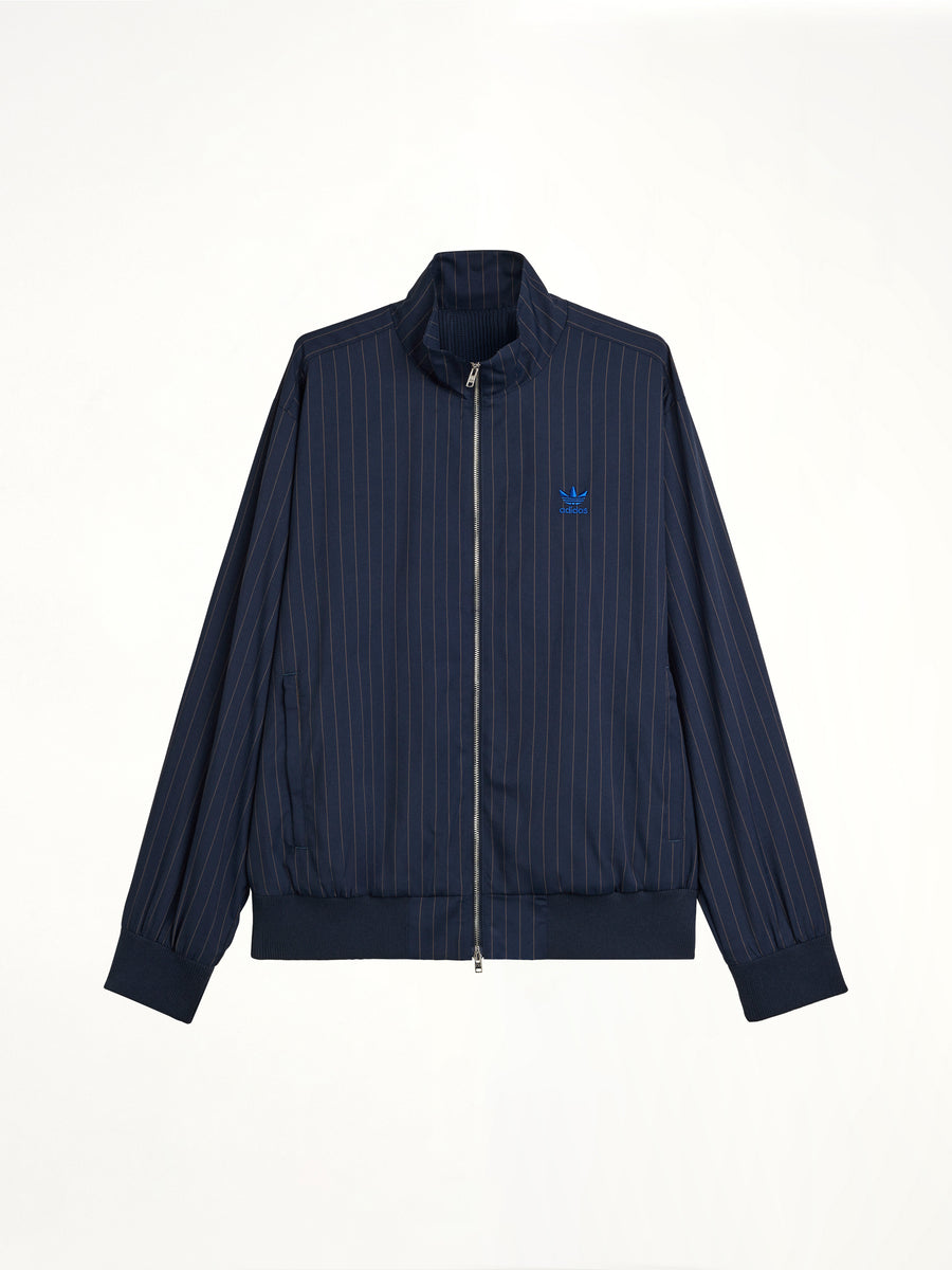 Adidas x WB Pinstripe Track Top in Night Navy