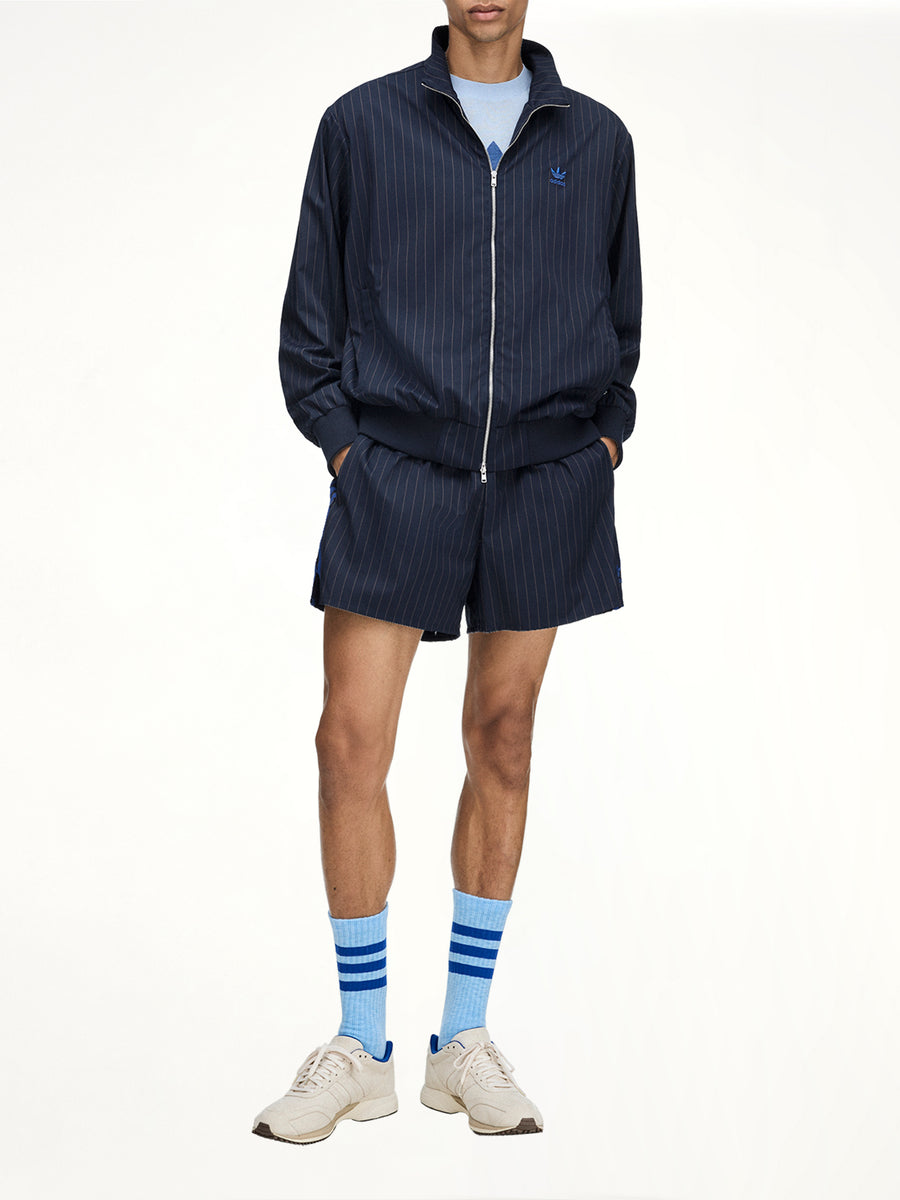 Adidas x WB Pinstripe Track Top in Night Navy