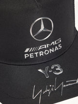 Y-3 X Mercedes Trucker Cap in Black