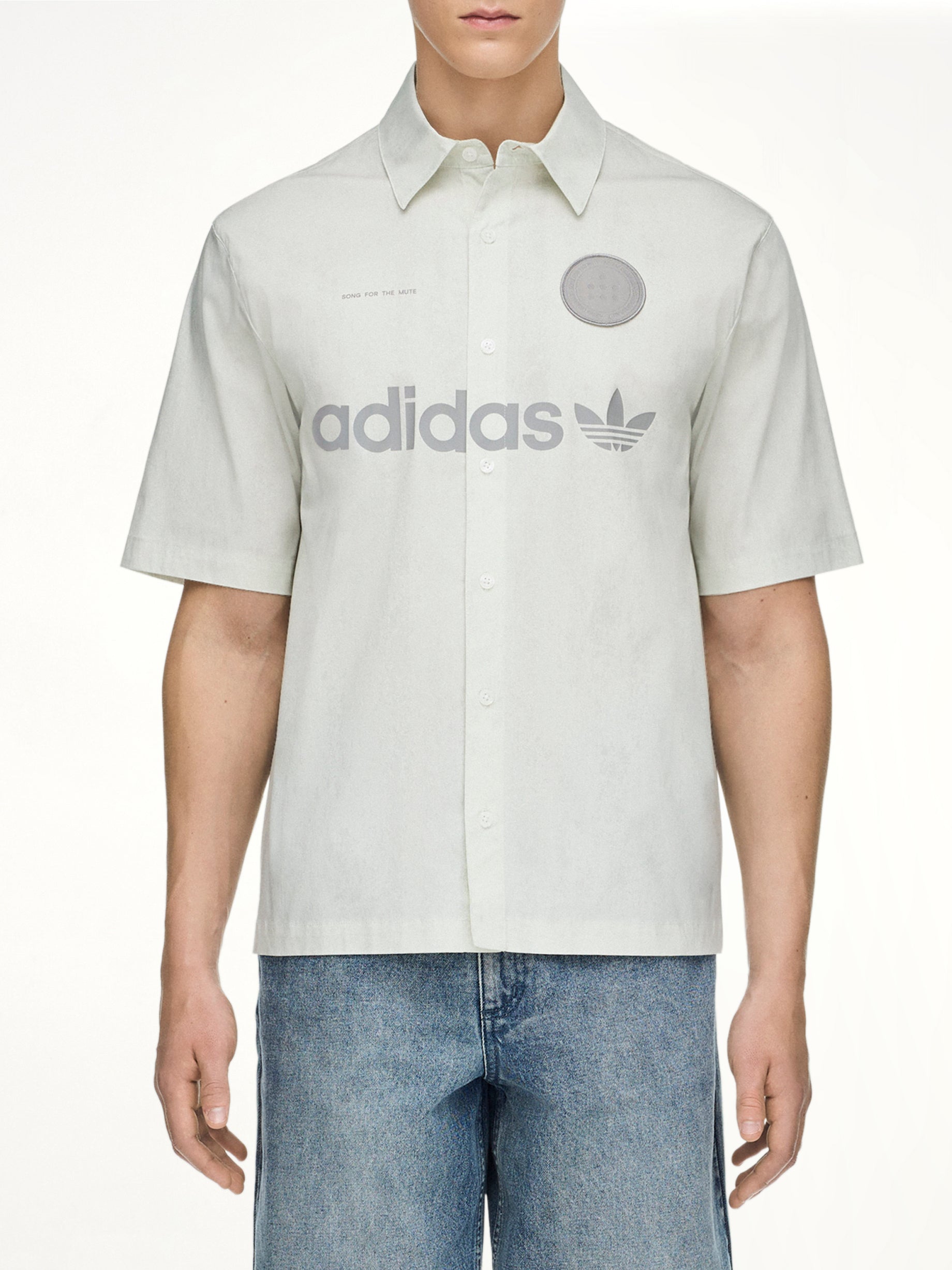 Adidas x SFTM SS Shirt in Off White