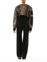 Long Sleeve Sweater Knit in Multicolor