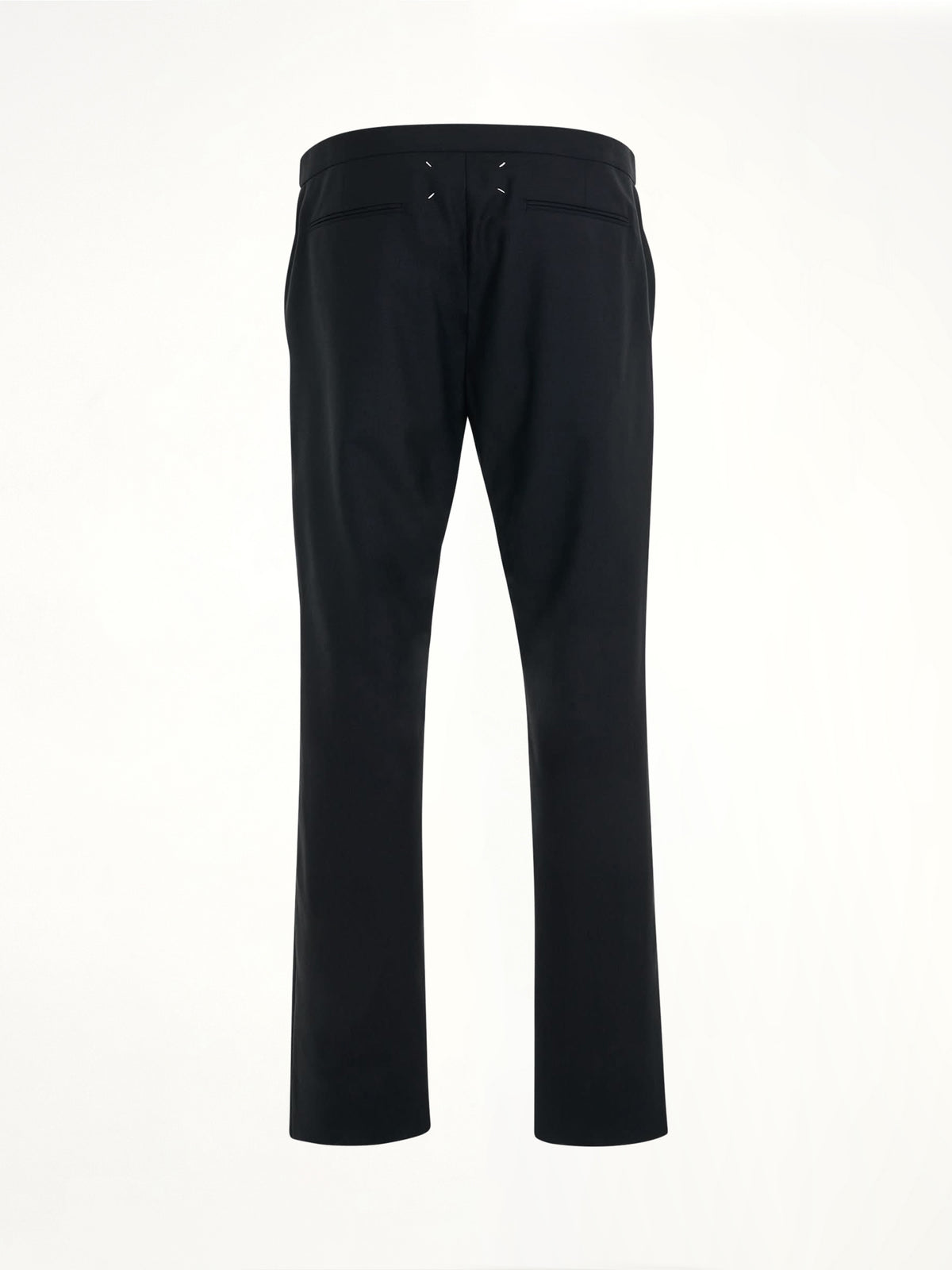 Drawstring Tailored Trouser in Black