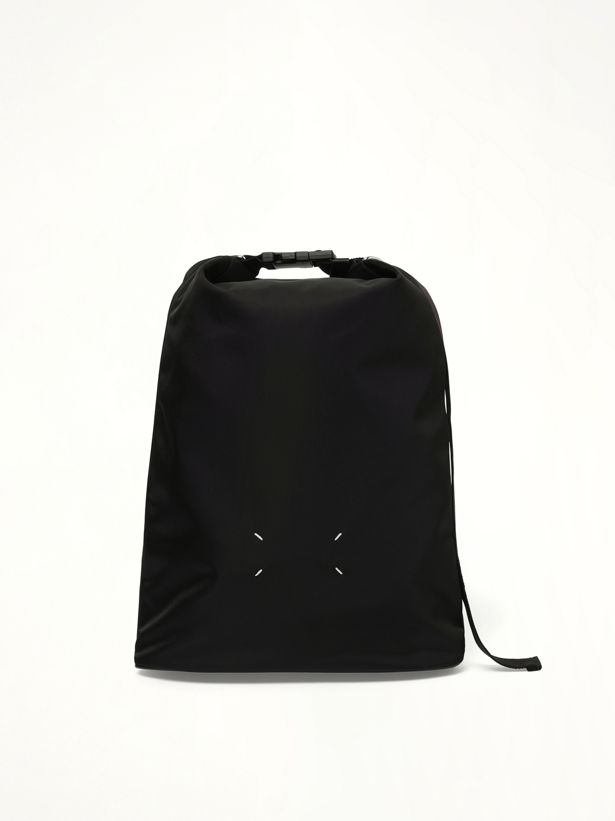 High Tech Roll Up Backpack in Black
