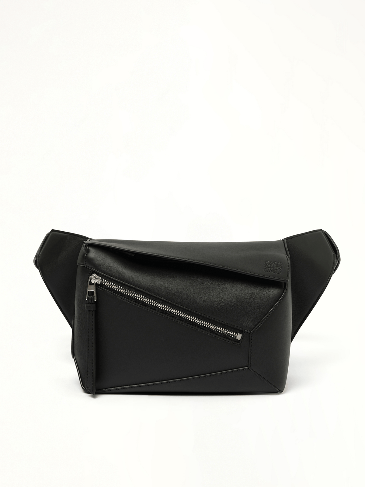 Puzzle Edge Small Bumbag in Black