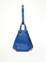 Medium Hammock Bag in Classic Calfskin in Elc Blue