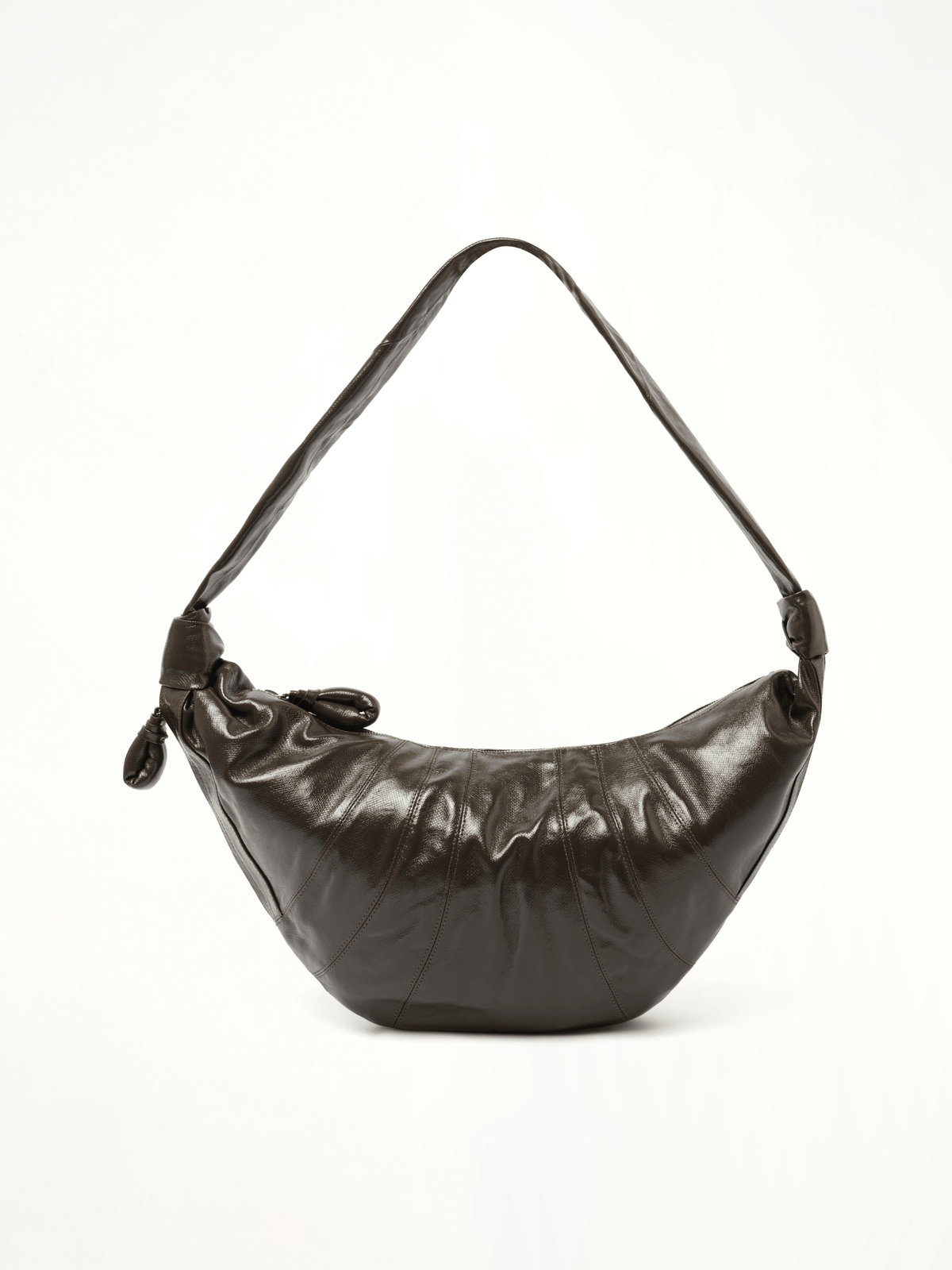Large Croissant Bag in Dark Tobacco