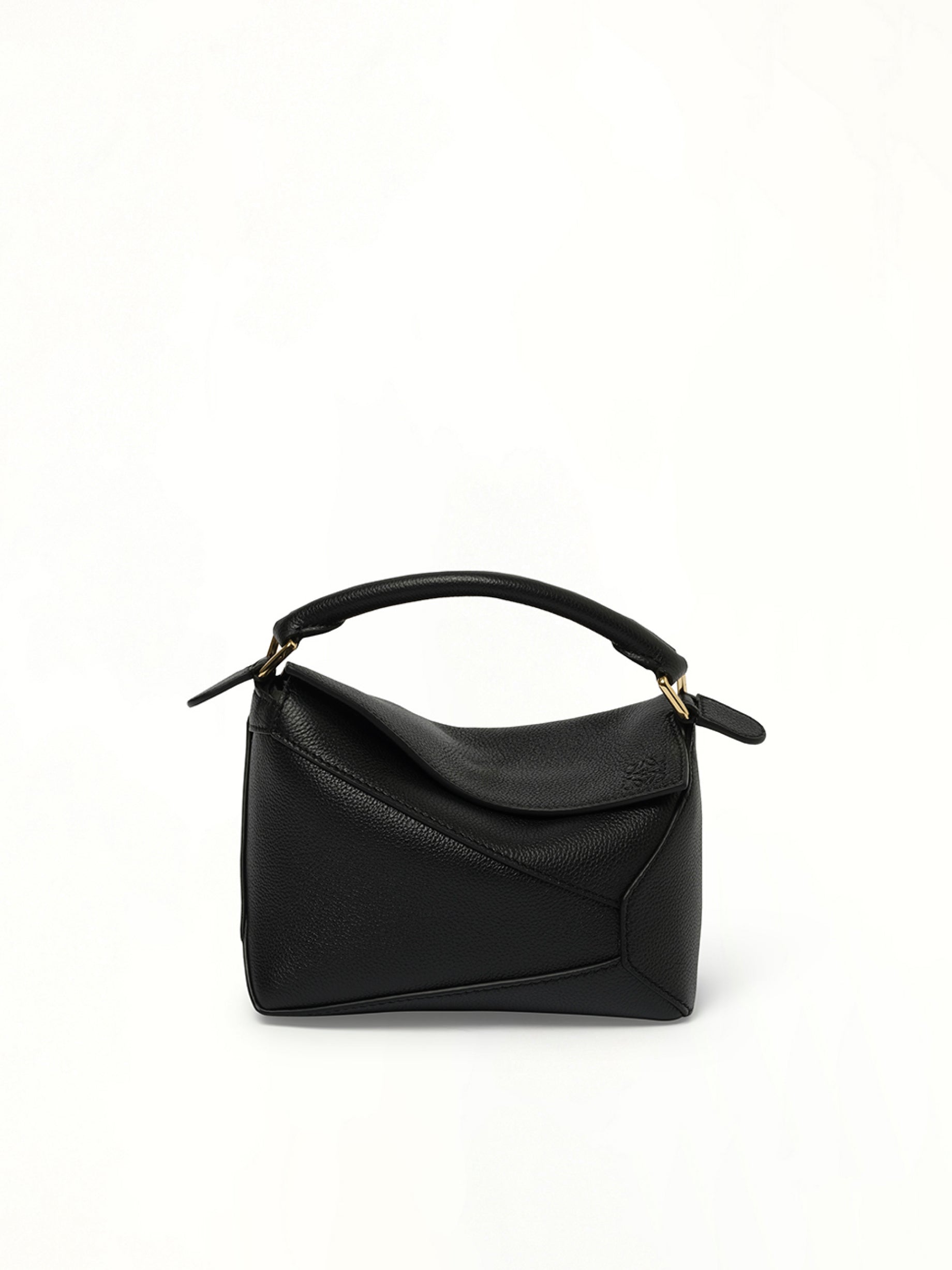 Puzzle Edge Mini Bag in Black