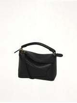 Puzzle Edge Mini Bag in Black