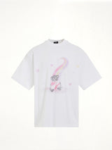 Teddy Bear Print T-Shirt in White