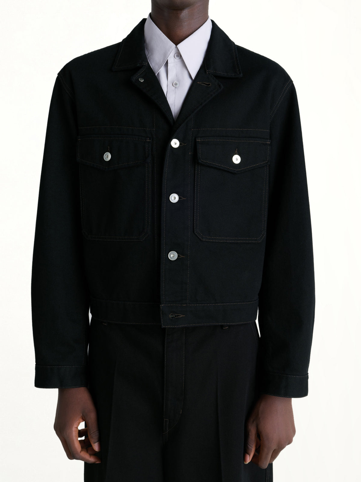 Trucker Jacket in Black