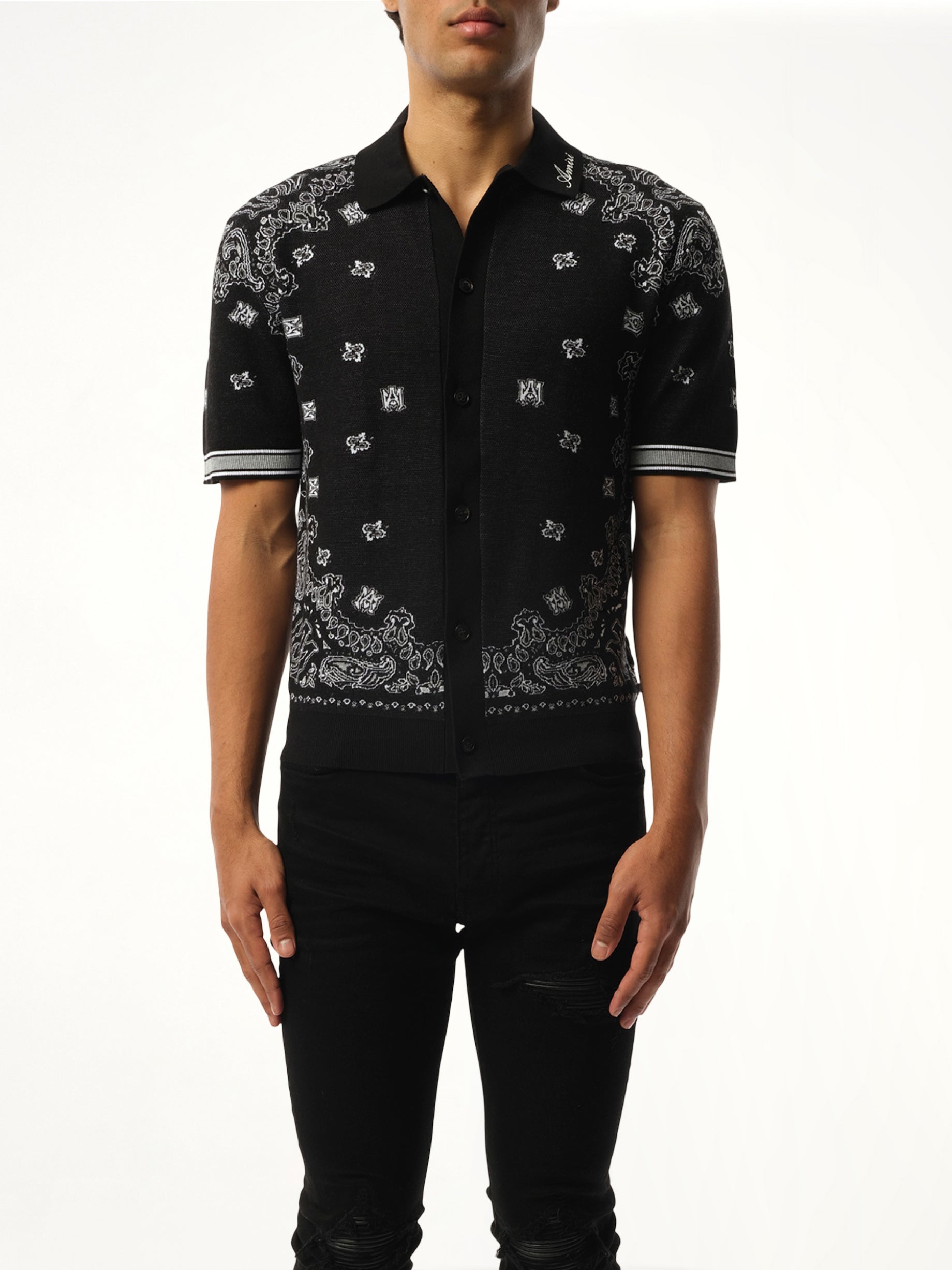 Bandana Polo in Black