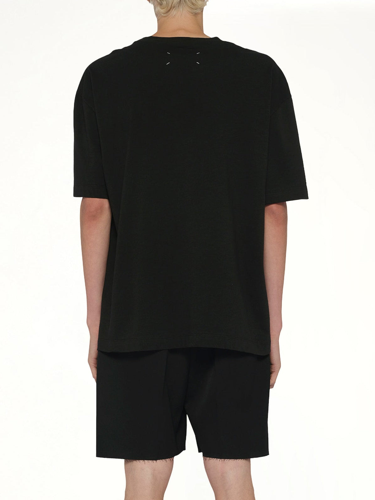 Slubby Logo T-Shirt in Washed Black