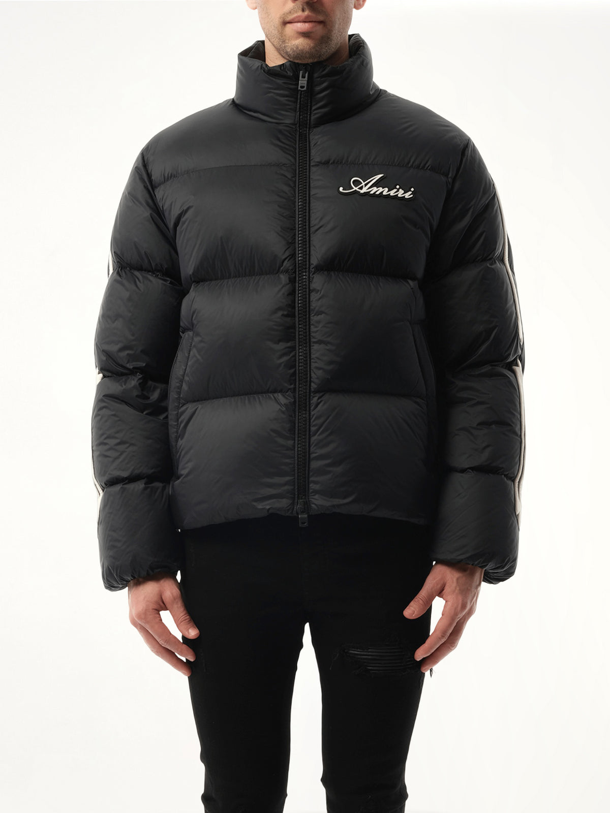 Bones Down Jacket in Black