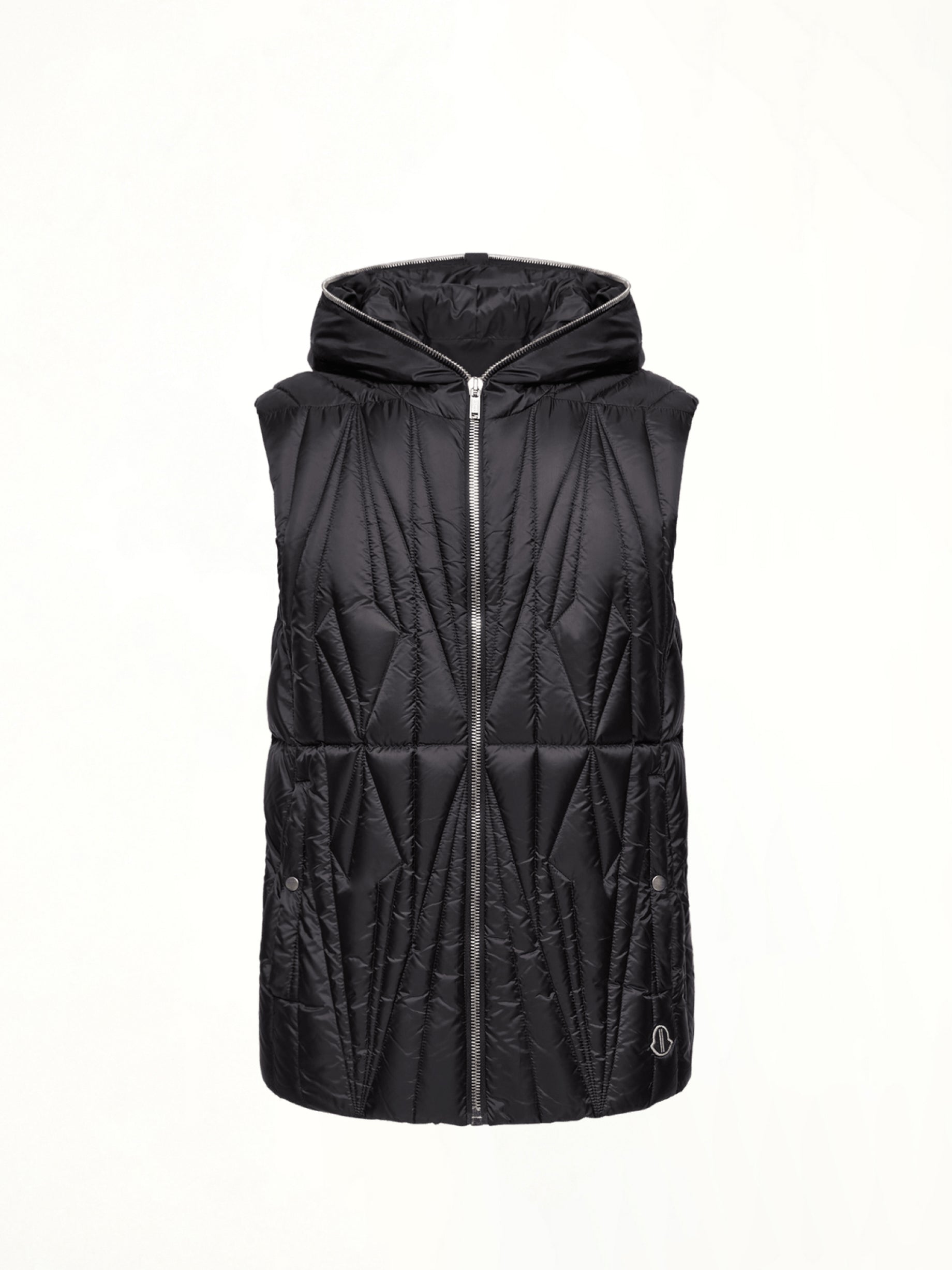 Rick Owens x Moncler Geocamo Ziplock Vest in Black