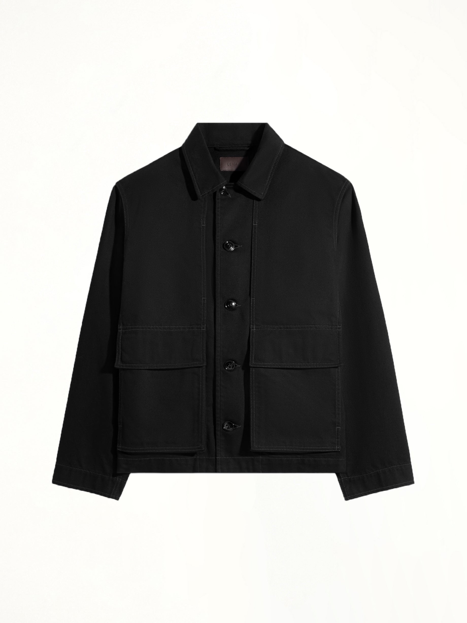 Boxy Heavy Jacket in Black