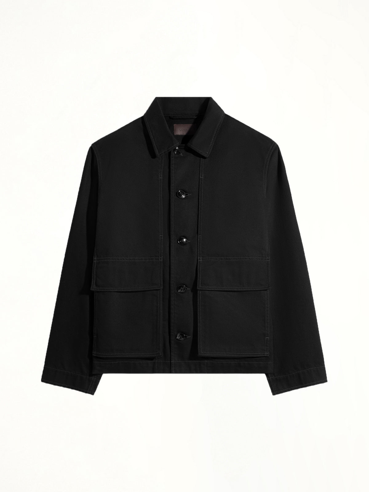 Boxy Heavy Jacket in Black