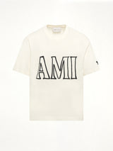 Ami Paris Boxy Fit T-Shirt in White