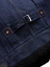 Sacai x Levi's Womens Sherpa Denim Jacket in Indigo