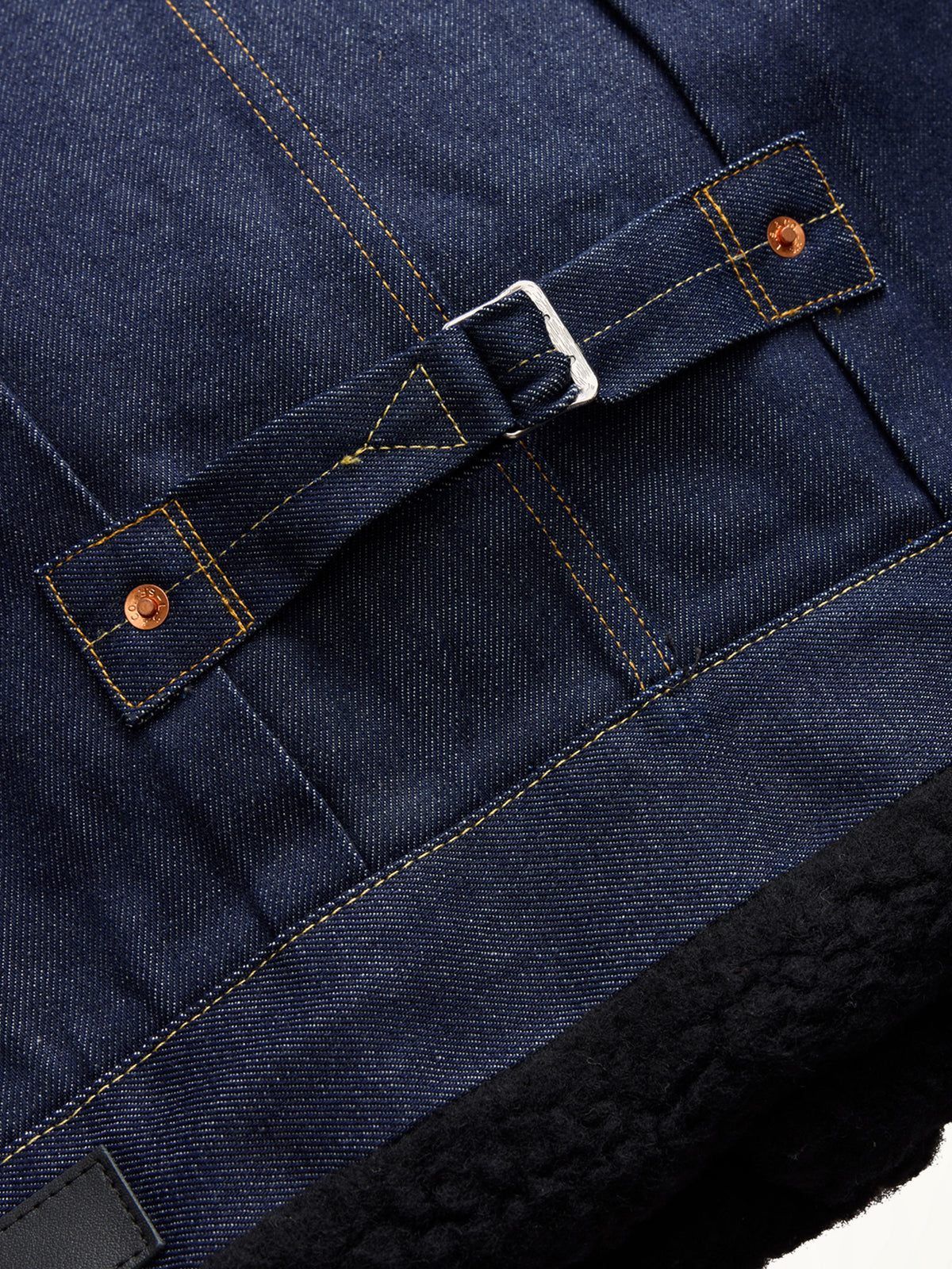 Sacai x Levi's Womens Sherpa Denim Jacket in Indigo