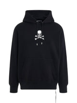 Skull Emblem Hoodie in Black