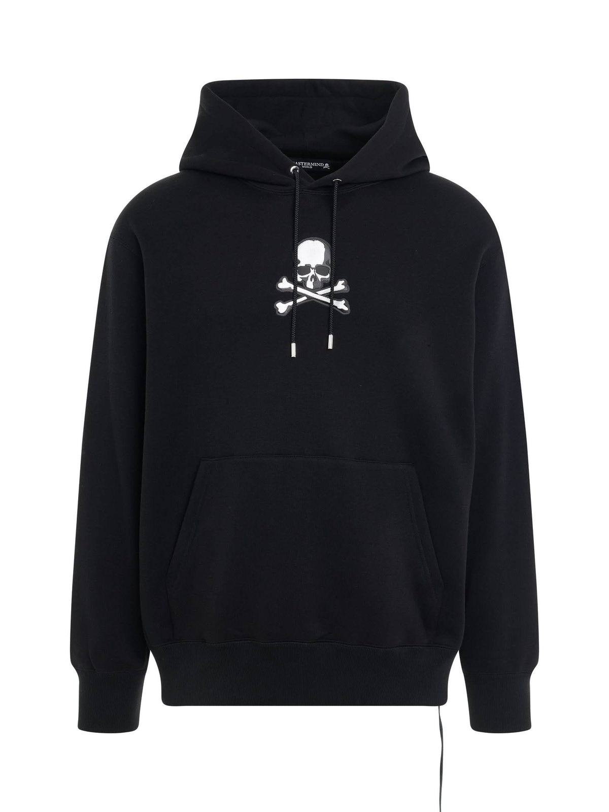 Skull Emblem Hoodie in Black
