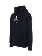 Skull Emblem Hoodie in Black