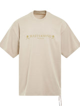Brilliant Logo Boxy Fit T-Shirt in Beige