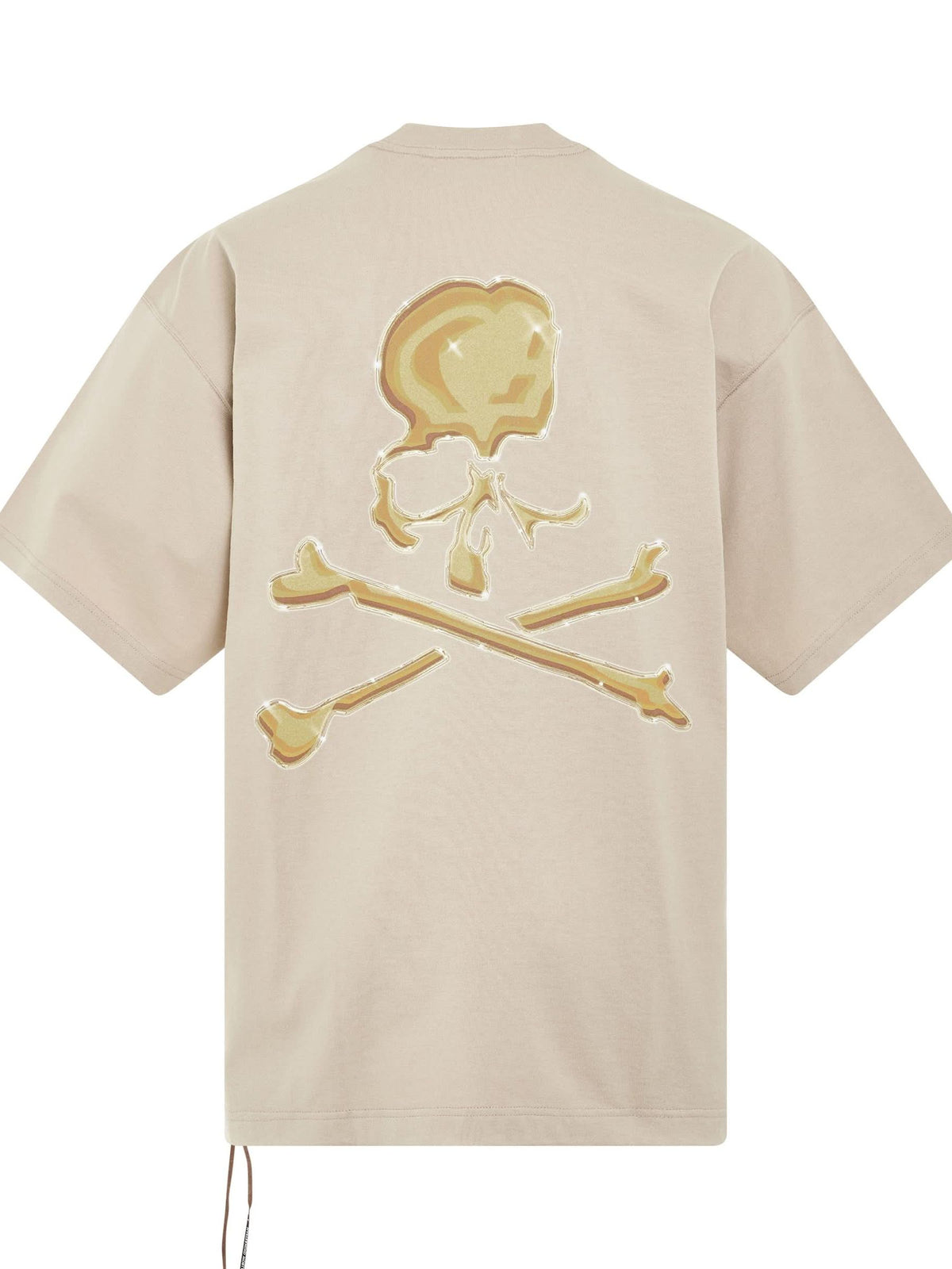 Brilliant Logo Boxy Fit T-Shirt in Beige