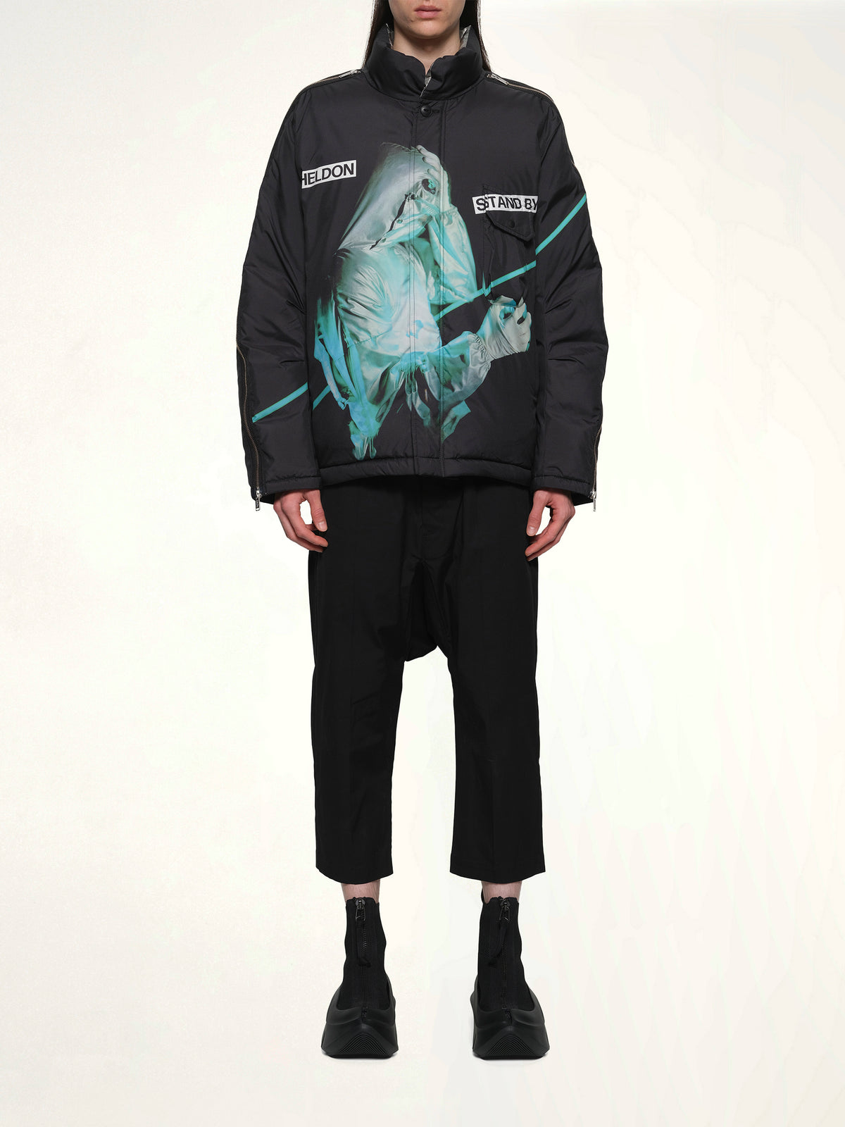 Heldon Stand By Jacket in Black