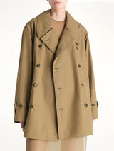 Cropped Trench in Khaki