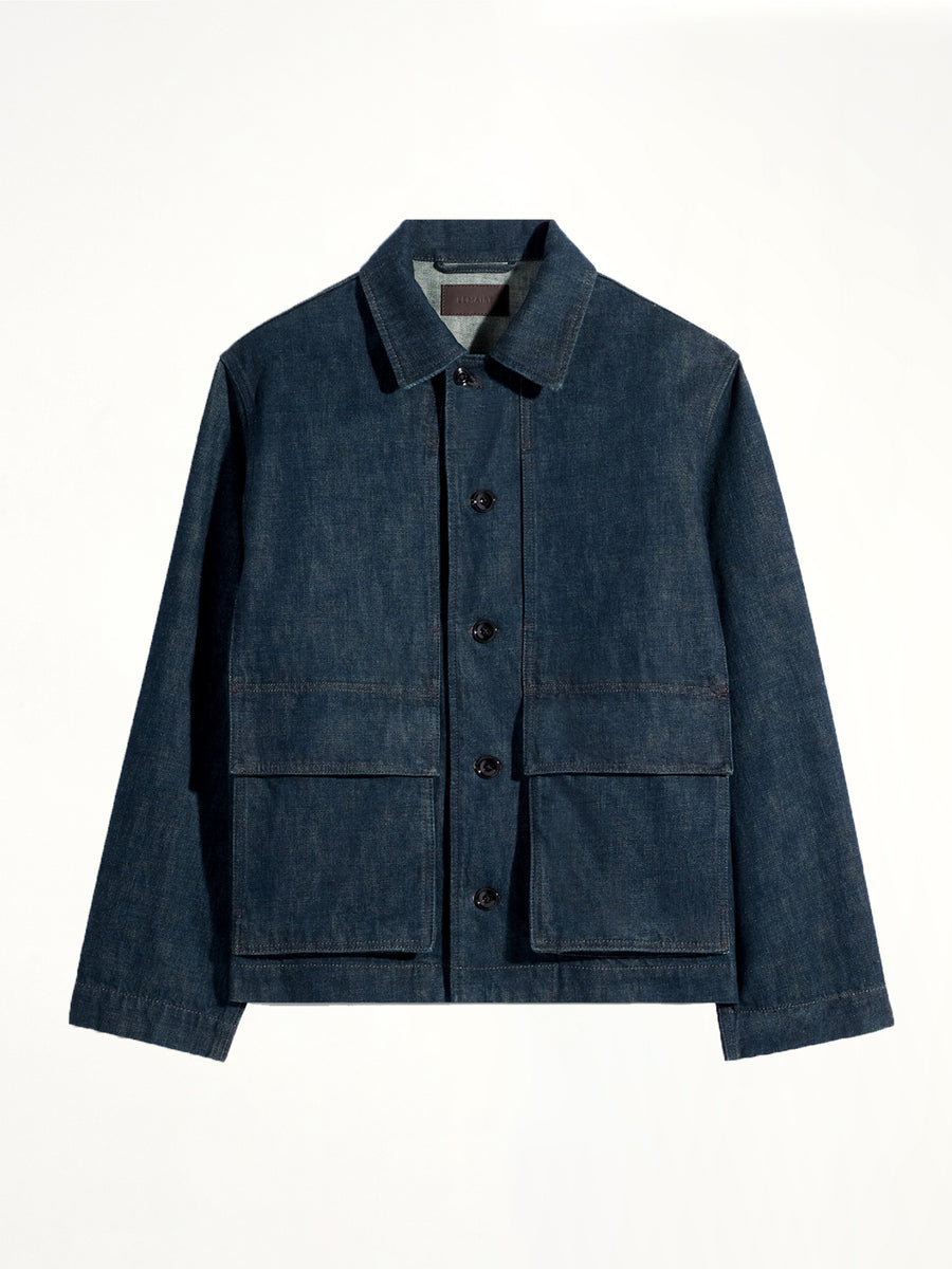 Boxy Heavy Jacket in Denim Indigo