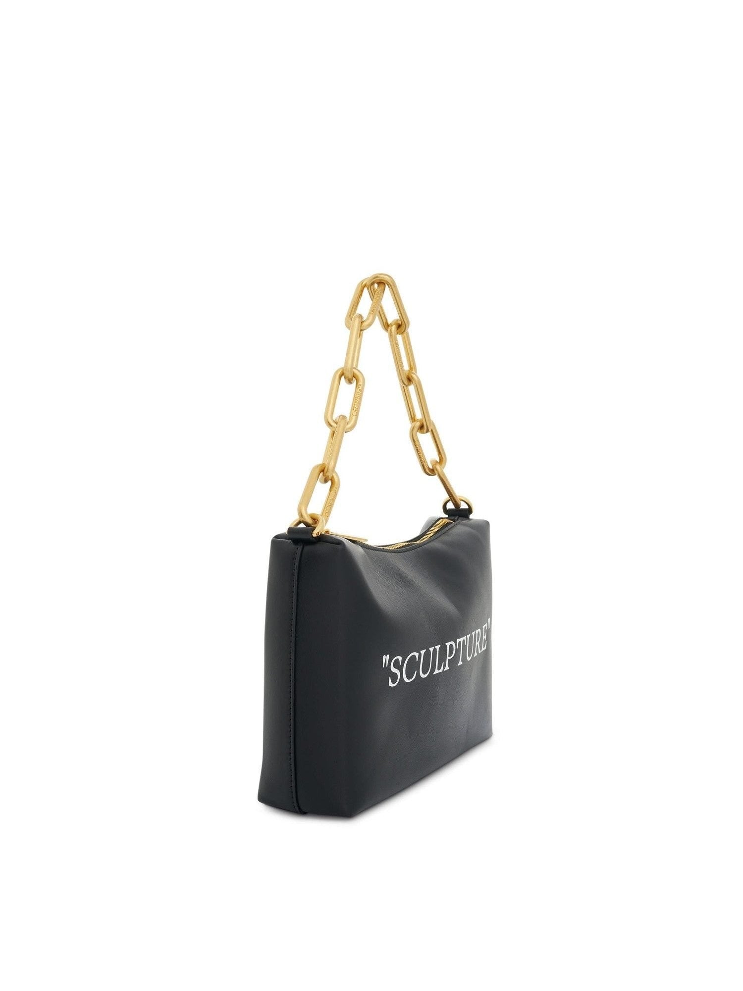 Block Pouch Quote Bag in Black/White