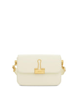 Plain Binder Shoulder Bag in Beige