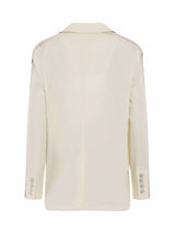 Track Blazer in Butter/Off White