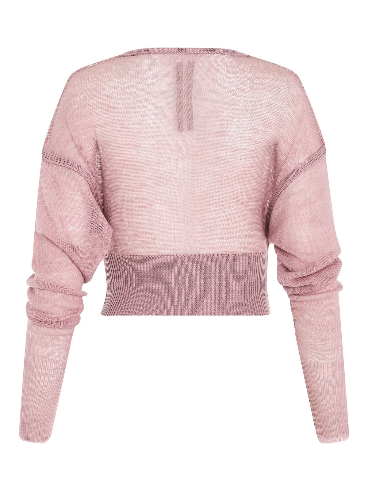 Long Sleeve V Knit Sweater in Dusty Pink