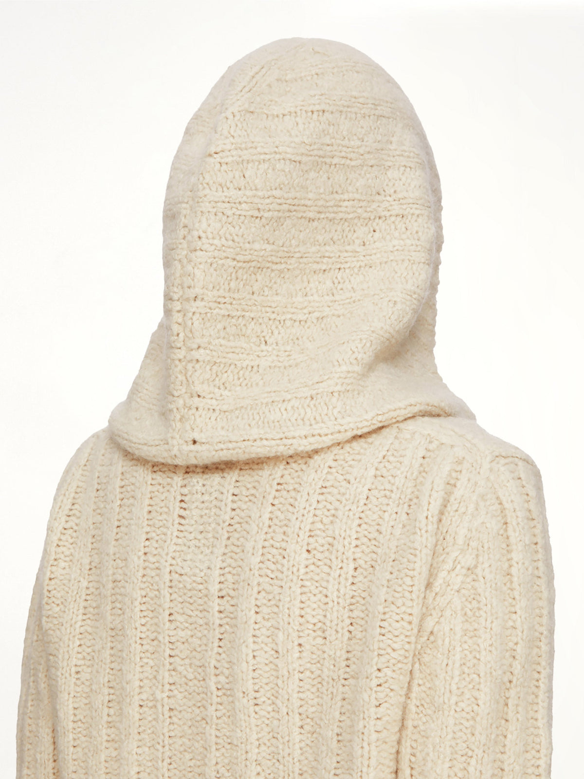 LS Cropped Hooded Top in Natural