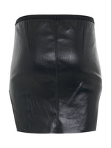 Diana Mini Denim Skirt in Black