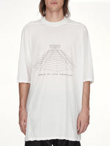 Jumbo SS T in Milk Wash/Black
