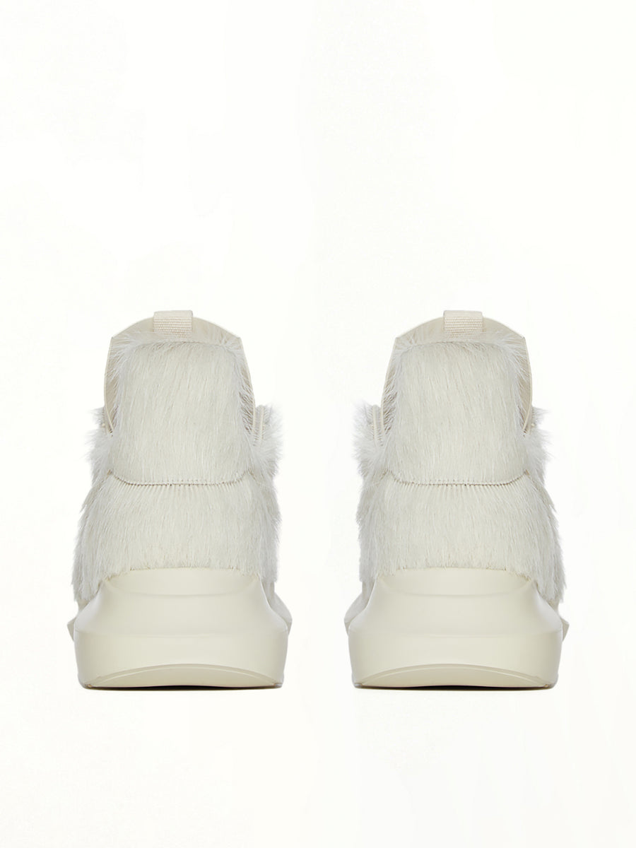 Fur Geth Runner in Milk/Milk/Milk  | RICK OWENS