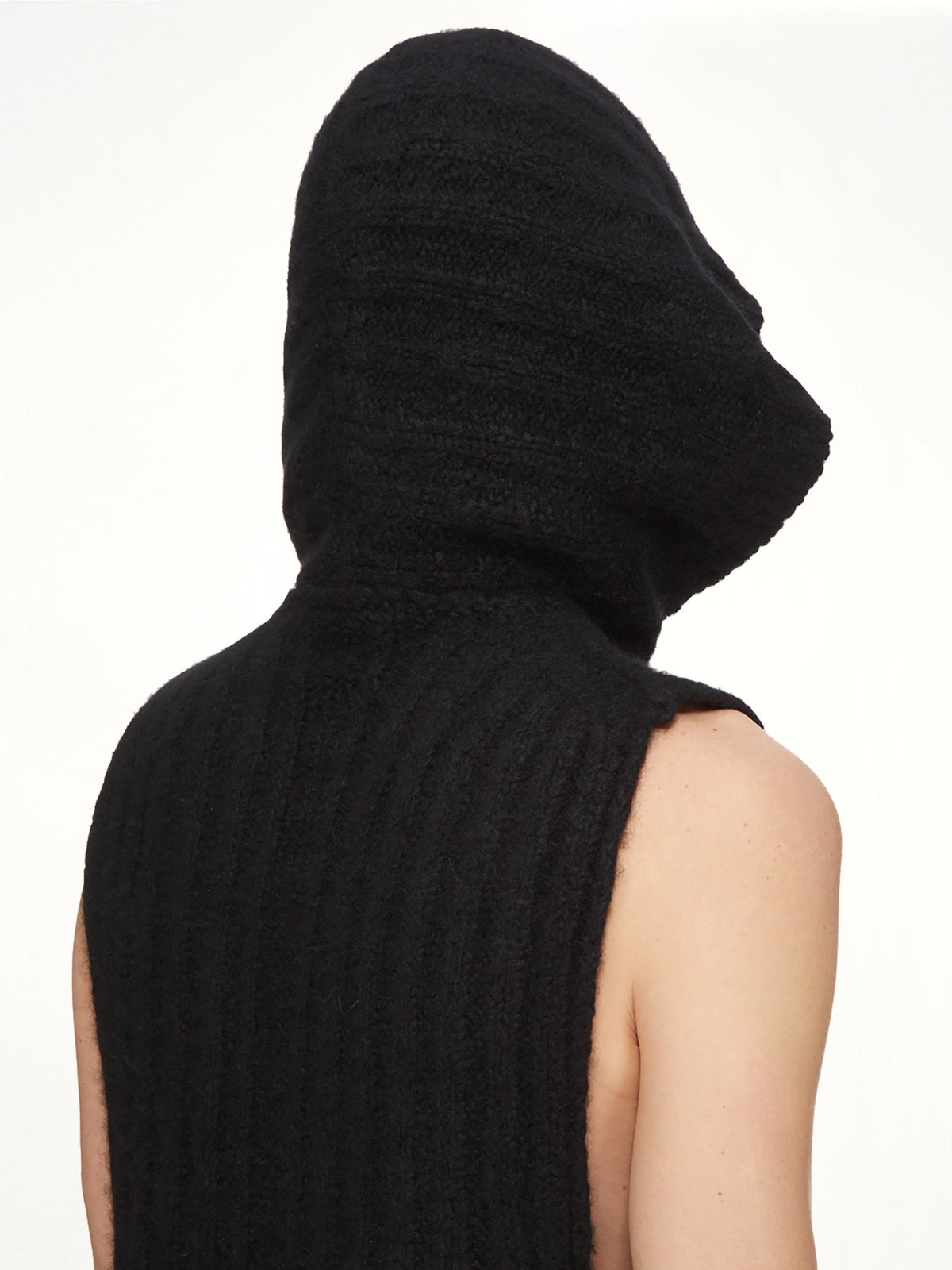 Tower Hooded Tank in Black
