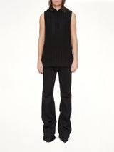 Tower Hooded Tank in Black