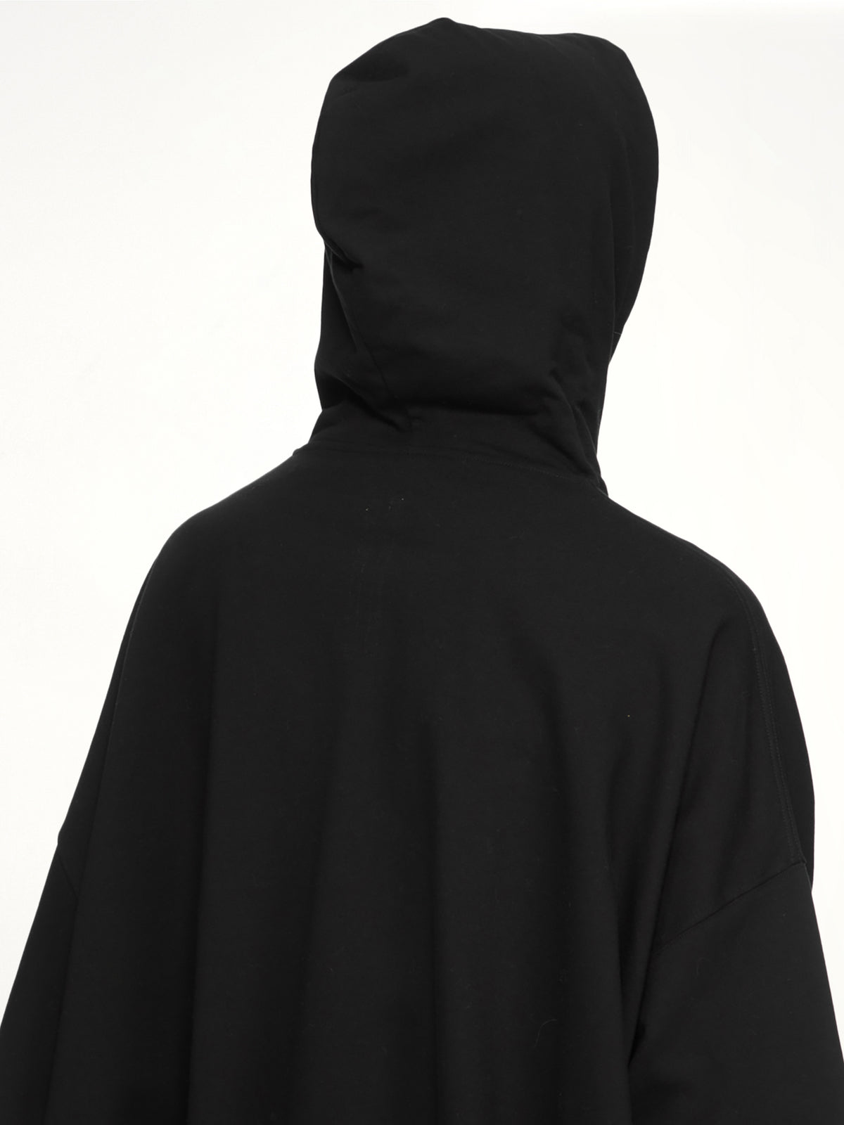 Heavy Jersey Hun Hoodie in Black