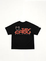 J Carnival II World Tour Flock Printing T-Shirt in Black